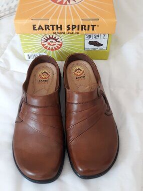 Earth Spirit leather jenna shoe woman size 7 NWT